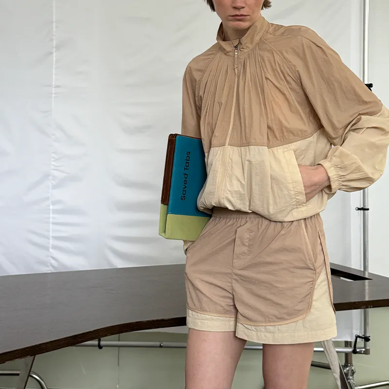 Umamiism Casual Shorts Unisex Light Yellow-2