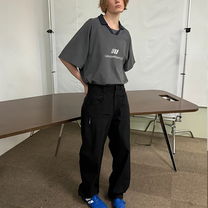 Umamiism Polo Shirts Unisex Dark Gray-2