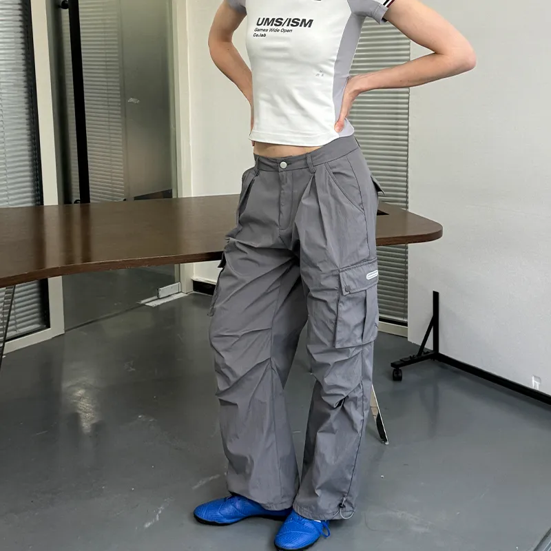 Umamiism Cargo Pants Unisex Gray-3