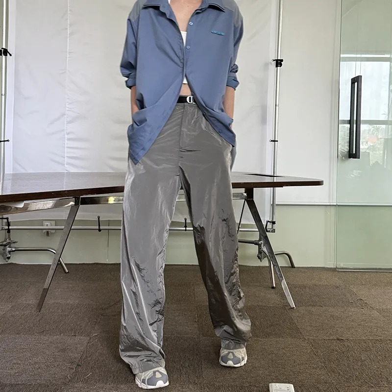 Umamiism Casual Pants Unisex Bright Gray-2