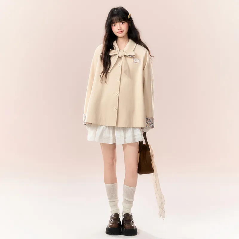 Umoumo Trench Coats Women's-6