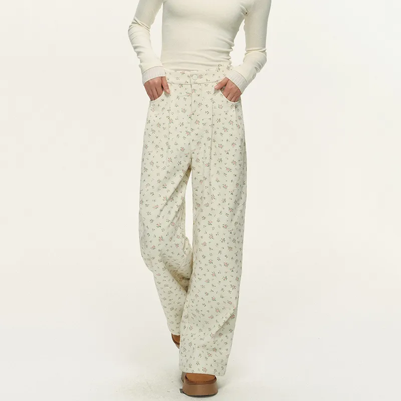 NTOT Casual Pants Women's Beige-3