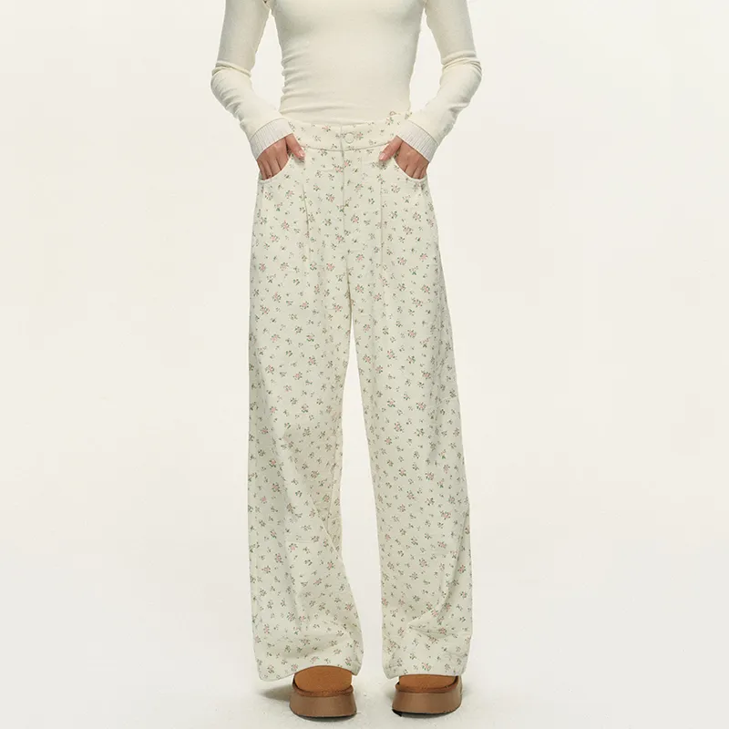 NTOT Casual Pants Women's Beige-2