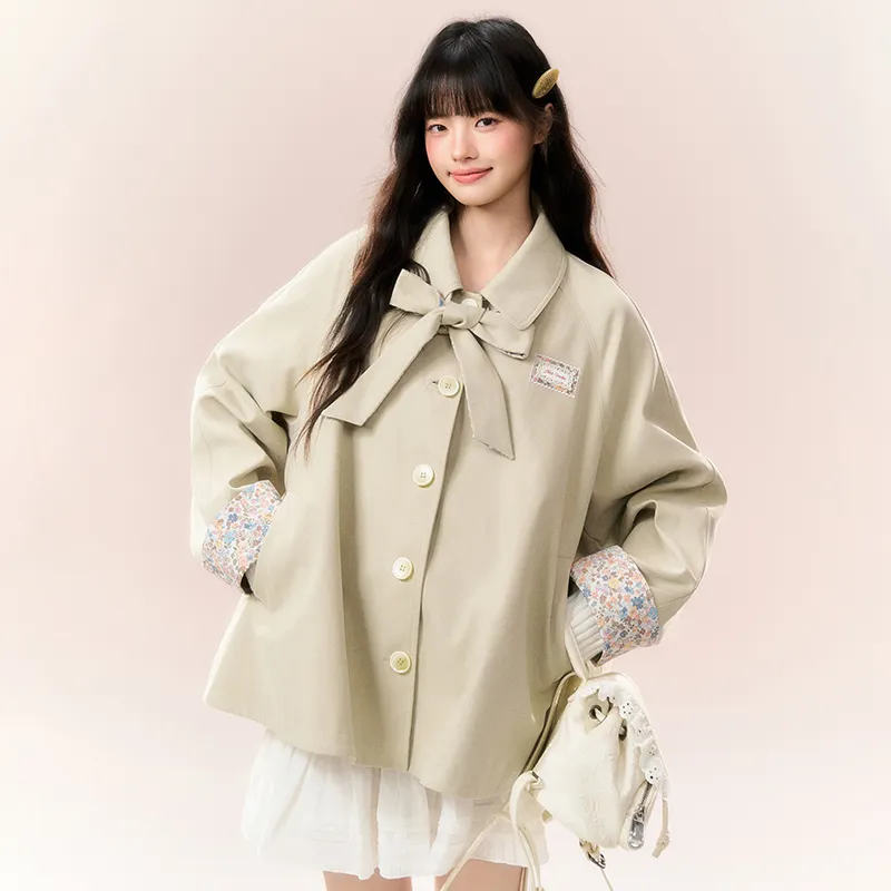 Umoumo Trench Coats Women's-12