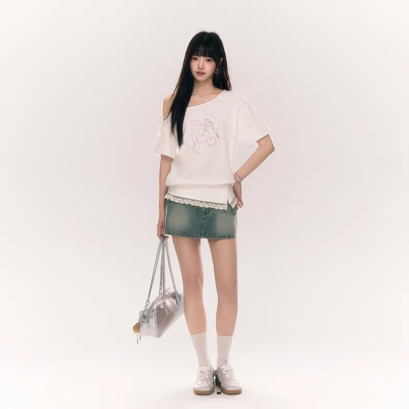 Umoumo T Shirts Women's White-5