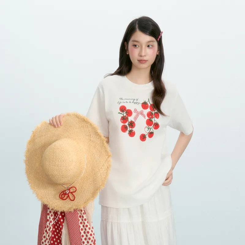 Umoumo T Shirts Women's White-3