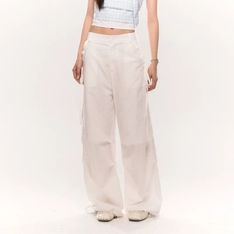 NTOT Casual Pants Women's White-2