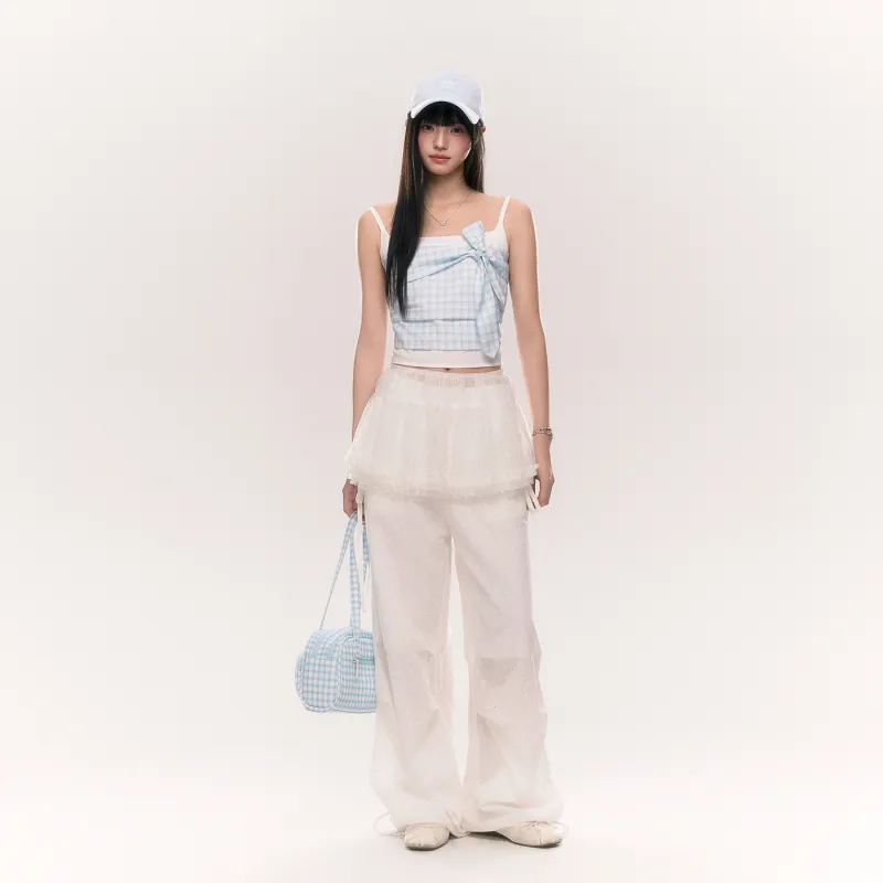 NTOT Casual Pants Women's White-6