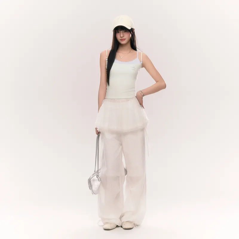 NTOT Casual Pants Women's White-5