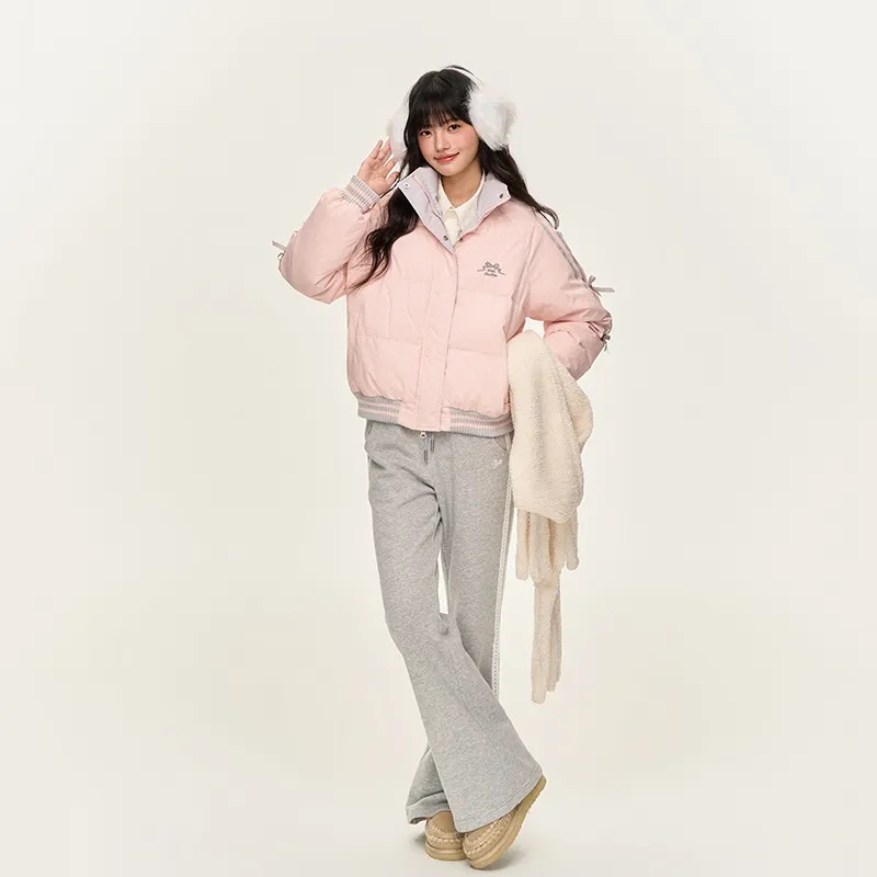 NTOT Puffer Jacket Women's Pink-3