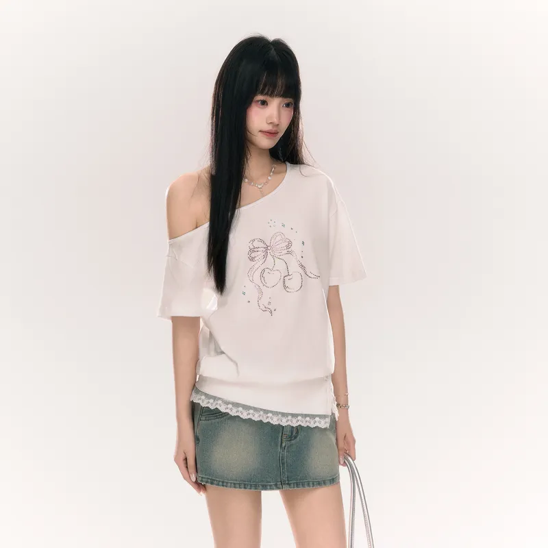 Umoumo T Shirts Women's White-3