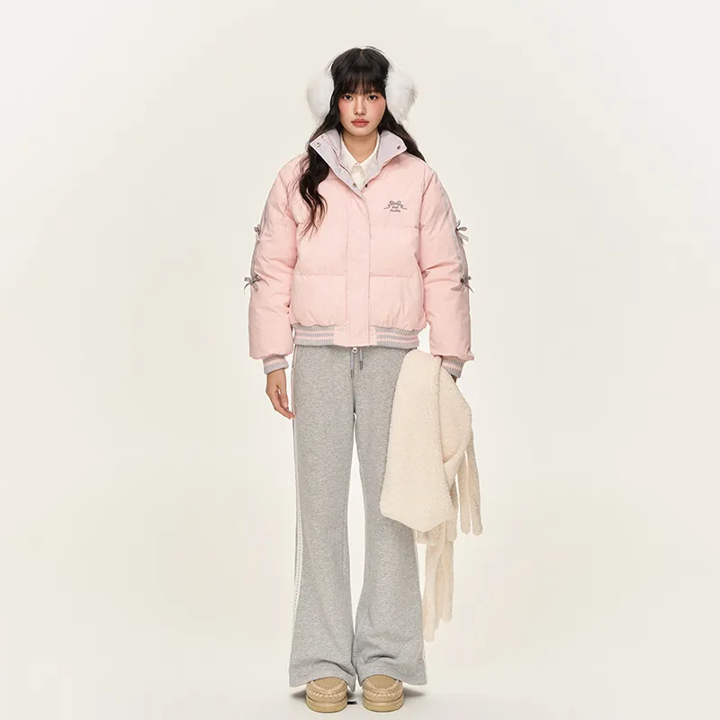 NTOT Puffer Jacket Women's Pink-9