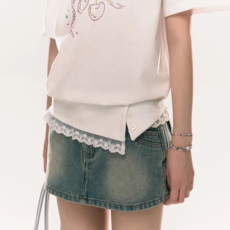 Umoumo T Shirts Women's White-4