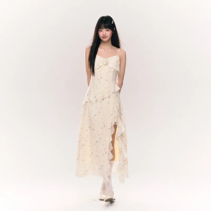 NTOT Slip Dresses Women's Yellow-3