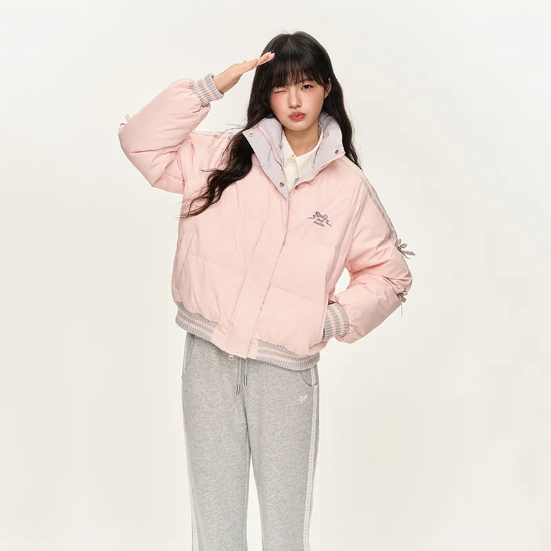 NTOT Puffer Jacket Women's Pink-11