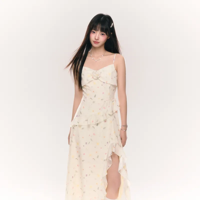NTOT Slip Dresses Women's Yellow-2