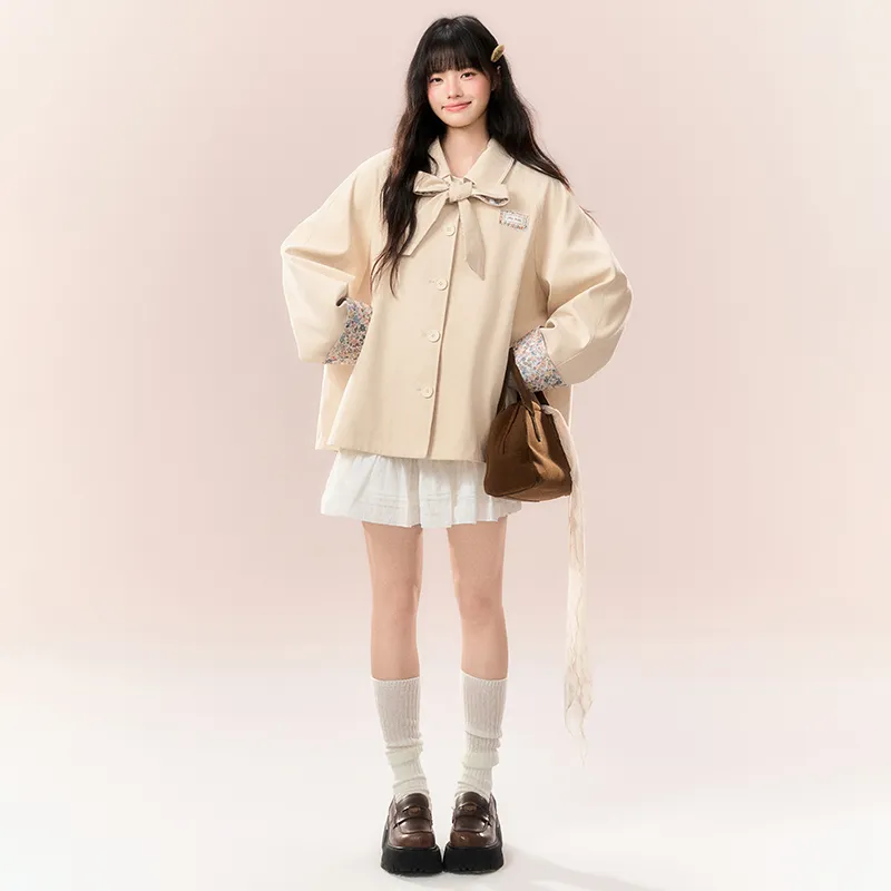 Umoumo Trench Coats Women's-4