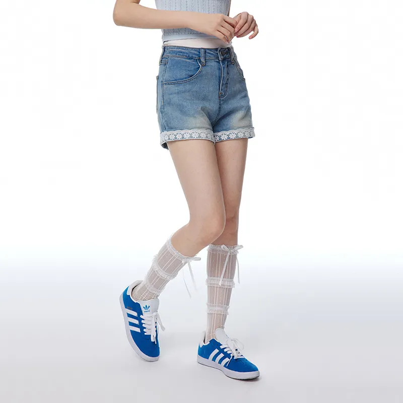 Umoumo Denim Shorts Women's Blue-5