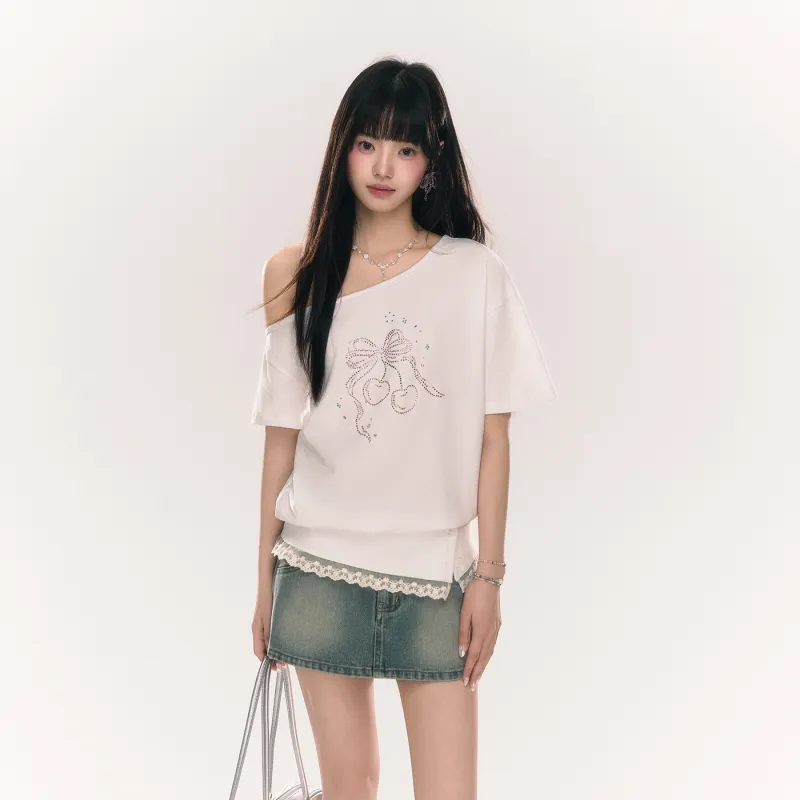 Umoumo T Shirts Women's White-2