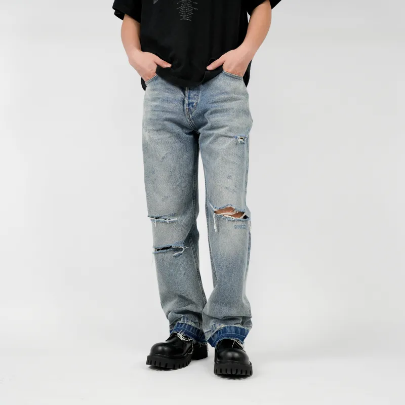 Gremade Homme Jeans Men Washed Blue-4