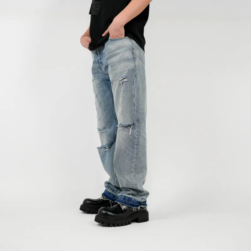 Gremade Homme Jeans Men Washed Blue-3