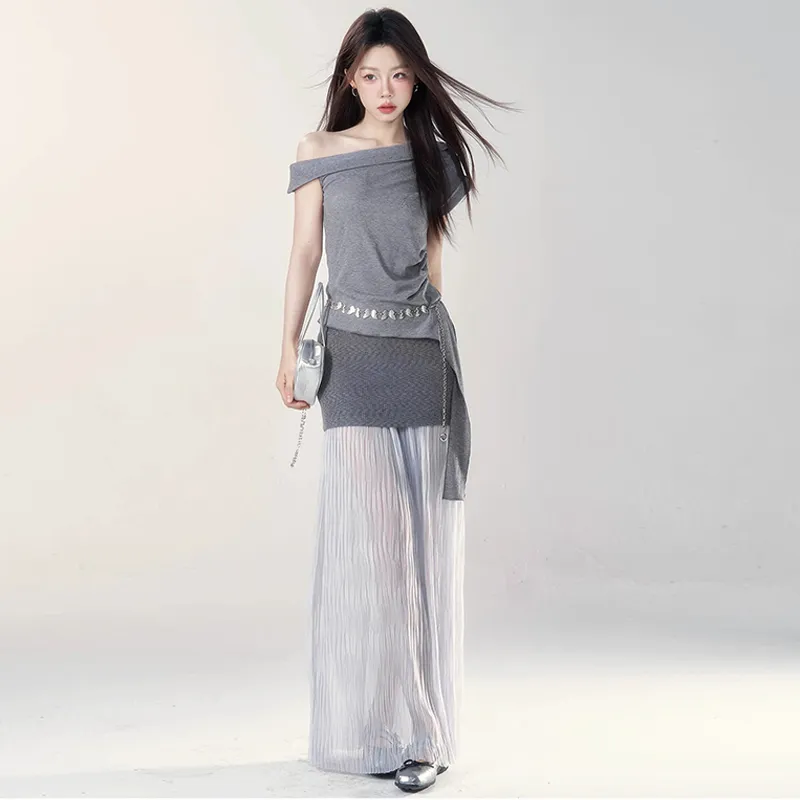 TWOPLUMGIRLS Two Piece Skirt Sets Women's-3