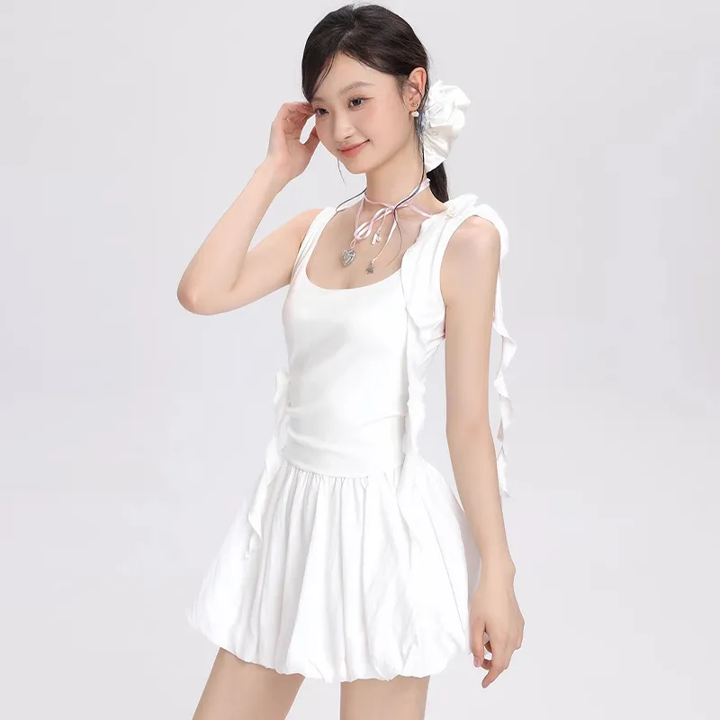 TWOPLUMGIRLS Slip Dress Women's White-6