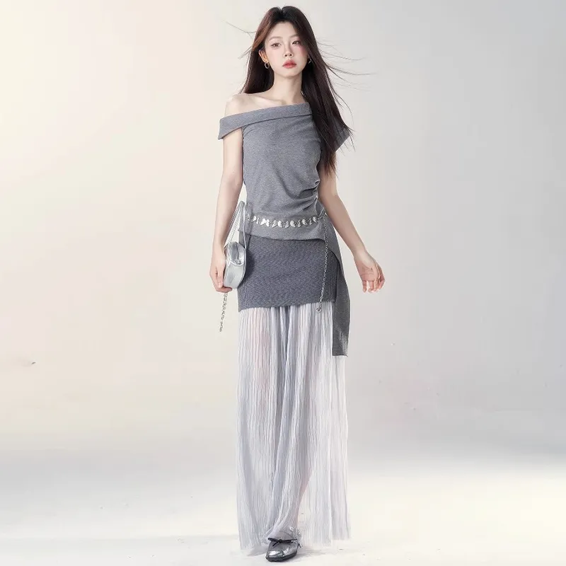 TWOPLUMGIRLS Two Piece Skirt Sets Women's-1