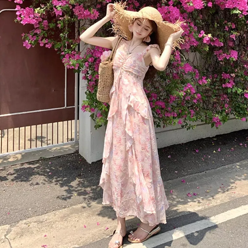 TWOPLUMGIRLS Sleeveless Dress Women's Pink-6