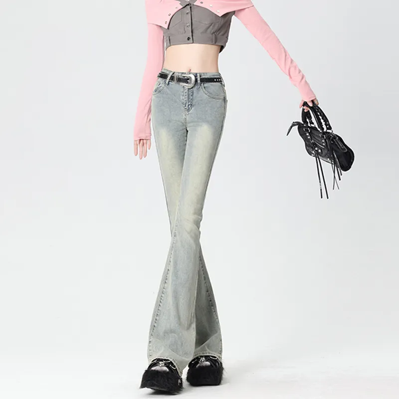 TWOPLUMGIRLS Jeans Women's Yellow Mud-3