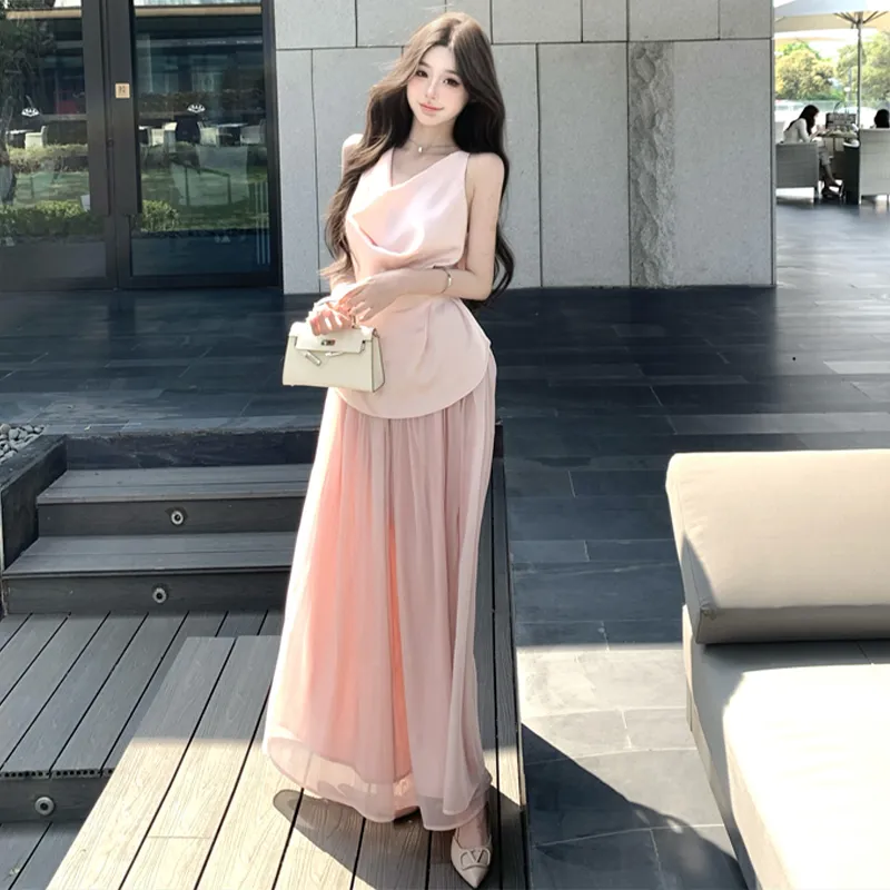 TWOPLUMGIRLS Two Piece Skirt Sets Women's-4