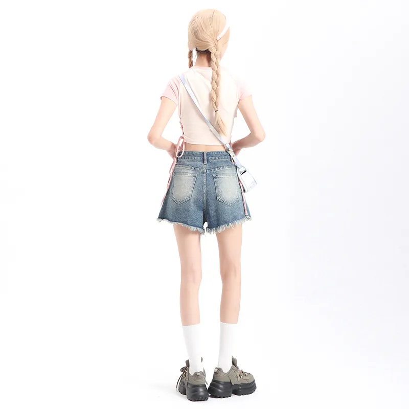 TWOPLUMGIRLS Denim Shorts Women's-5
