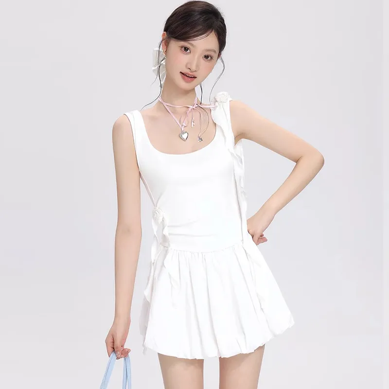 TWOPLUMGIRLS Slip Dress Women's White-4