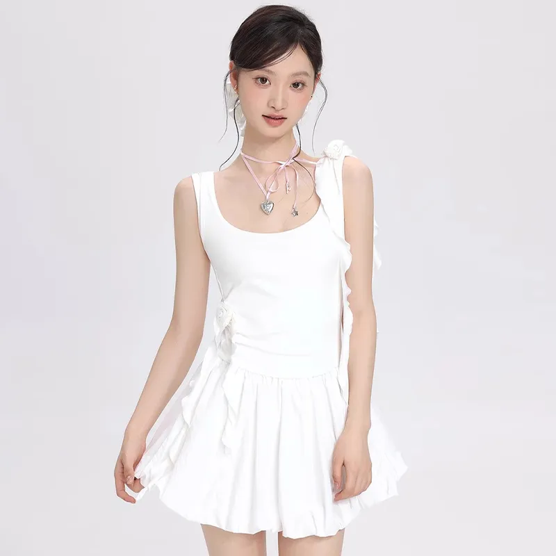 TWOPLUMGIRLS Slip Dress Women's White-2