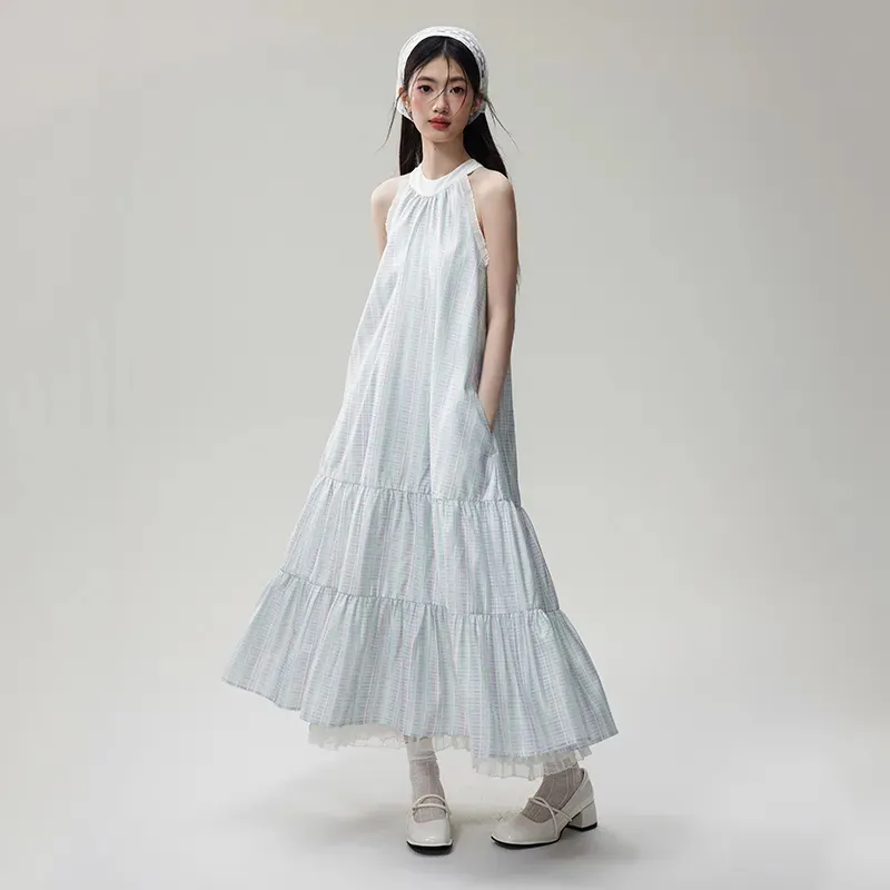 TWOPLUMGIRLS Sleeveless Dress Women's Blue-2