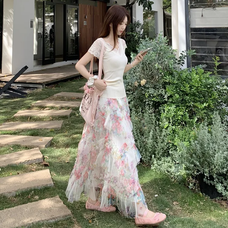 TWOPLUMGIRLS Two Piece Skirt Sets Women's-3