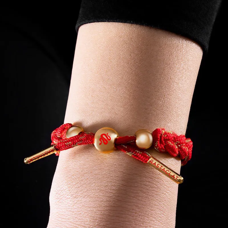Rastaclat Polyester Small Lion Woven Bracelet Unisex-2
