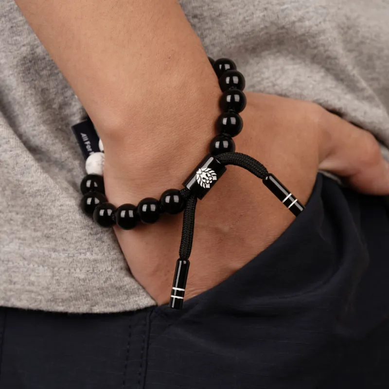 Rastaclat Agate Small Lion Chinese Style Jade Bracelet Gift Box Set Unisex-7