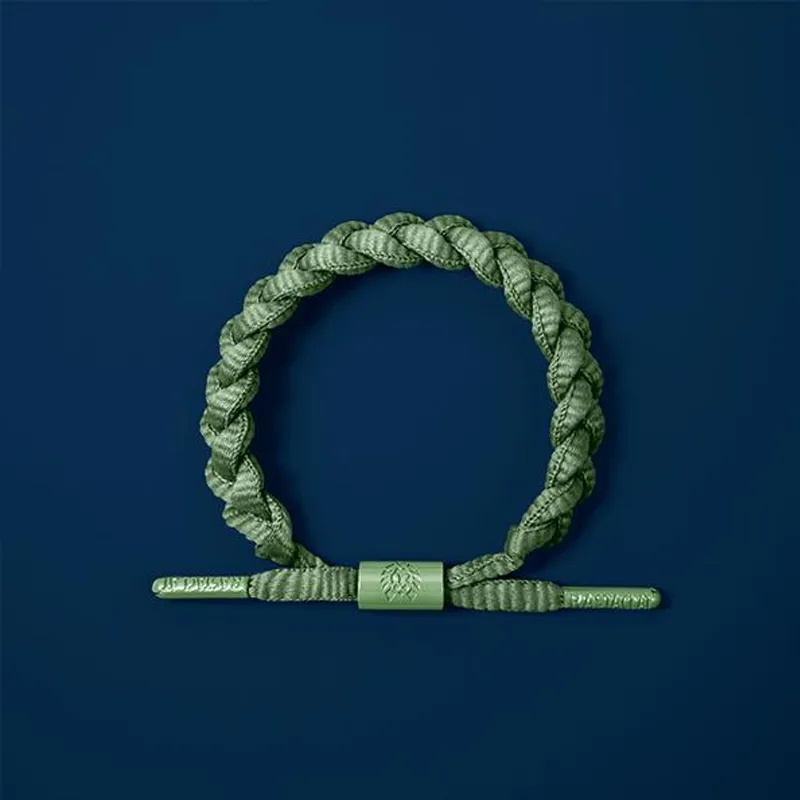 Rastaclat Polyester Small Lion Woven Bracelet Unisex-4