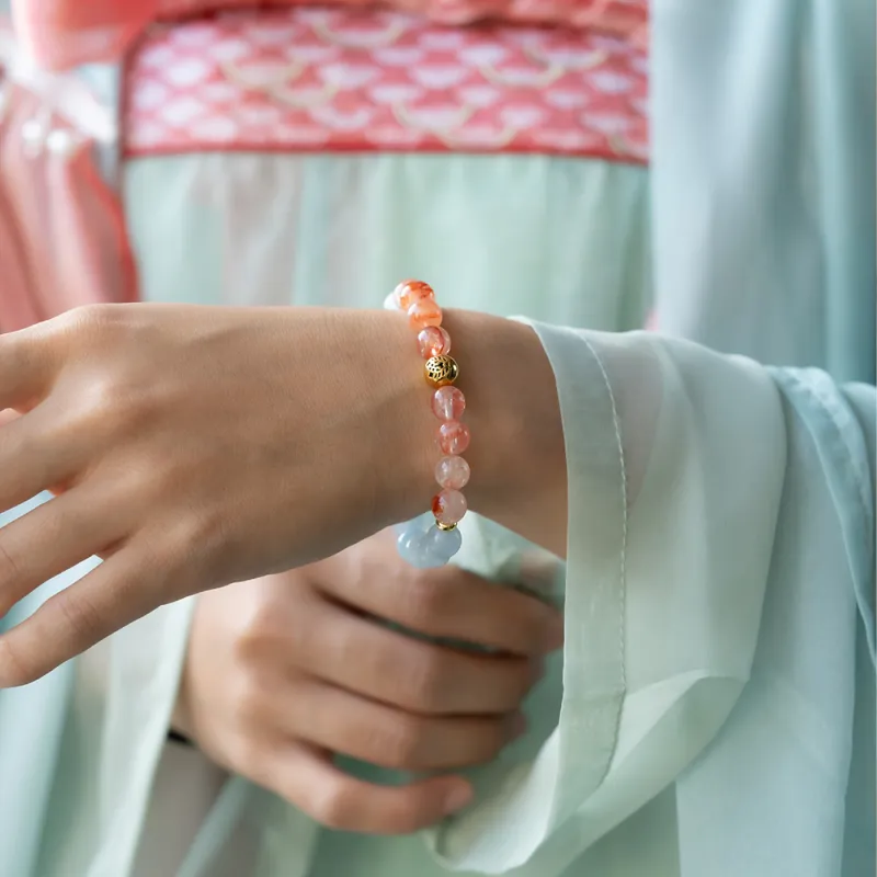 Rastaclat Crystal Small Lion Jade Bracelet Unisex-2