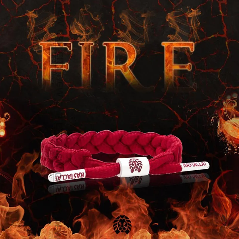 Rastaclat Polyester Small Lion Woven Bracelet Unisex-1