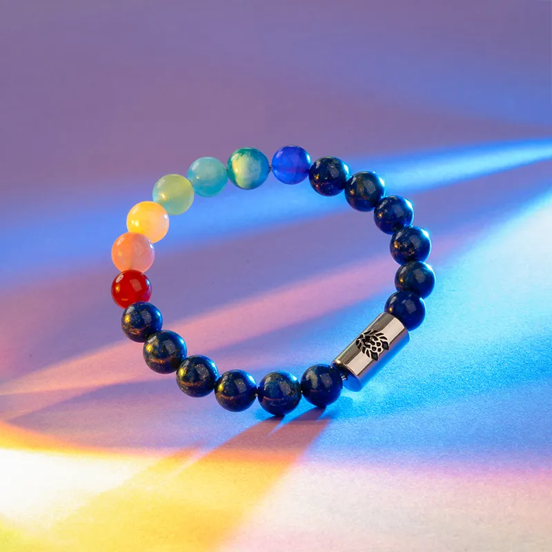 Rastaclat Agate Small Lion Chinese Style Beaded Bracelet Unisex-2