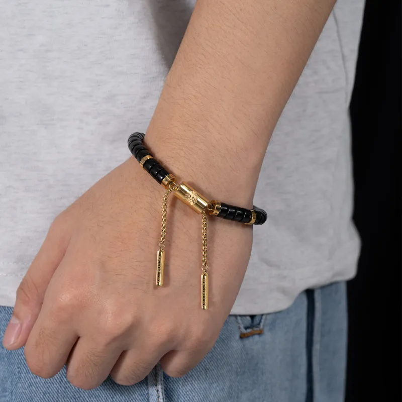 Rastaclat Titanium Steel Small Lion Chinese Style Bracelet Unisex-13