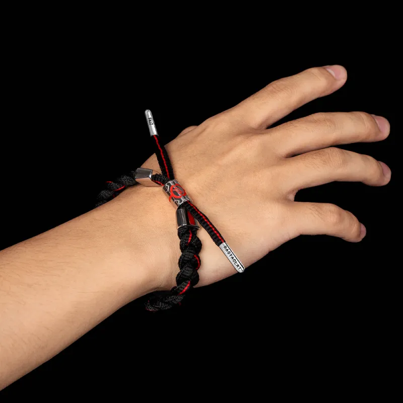 Rastaclat Polyester Small Lion Woven Bracelet Unisex-1