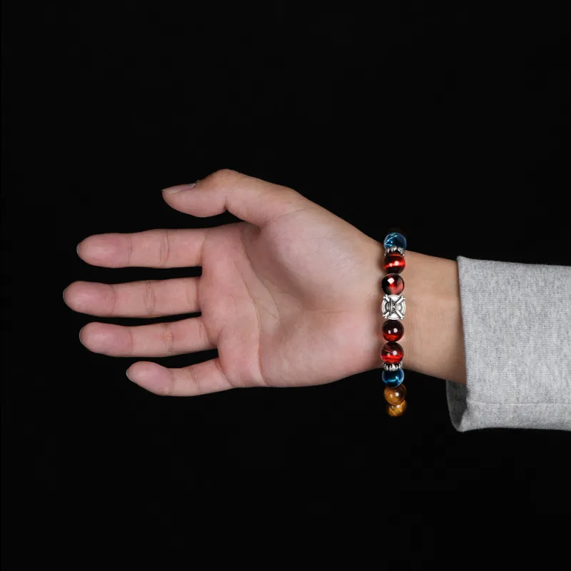 Rastaclat Tiger's Eye Stone Jade Bracelets Unisex-17