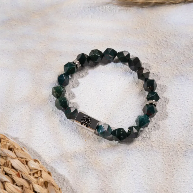 Rastaclat Anorthite Small Lion Chinese Style Beaded Bracelet Unisex-3