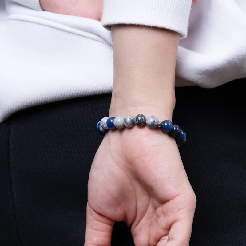 Rastaclat Tiger's Eye Stone Small Lion Chinese Style Jade Bracelet Unisex-3