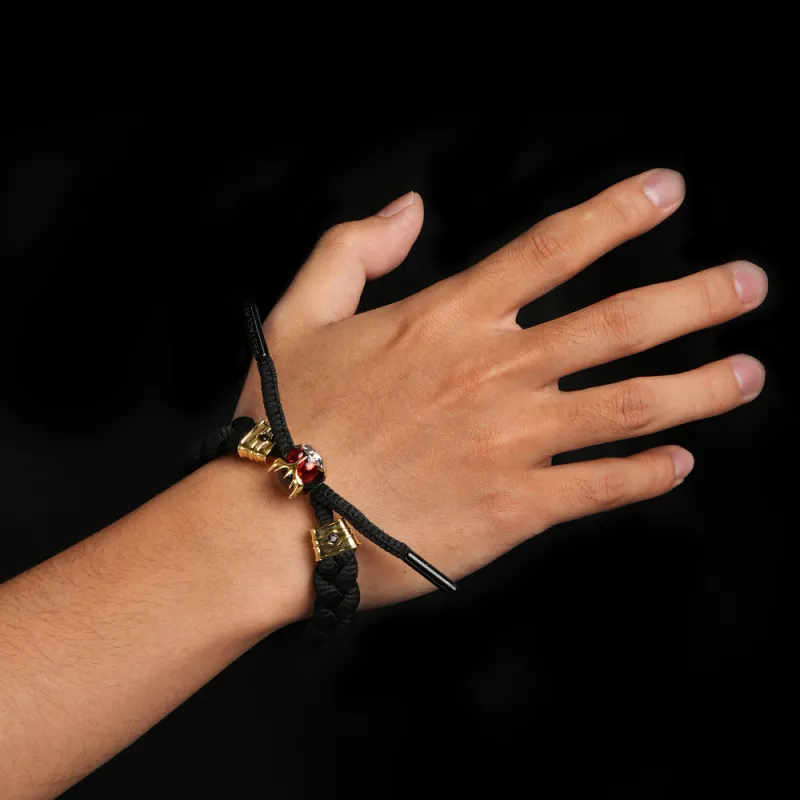 Rastaclat Polyester Small Lion Chinese Style Bracelet Unisex-11