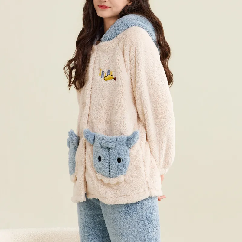 DAERLI Pajama Set Women's White-1