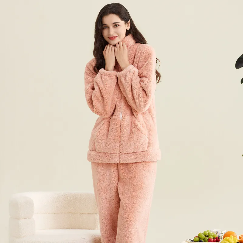 DAERLI Pajama Set Women's Light Pink-3